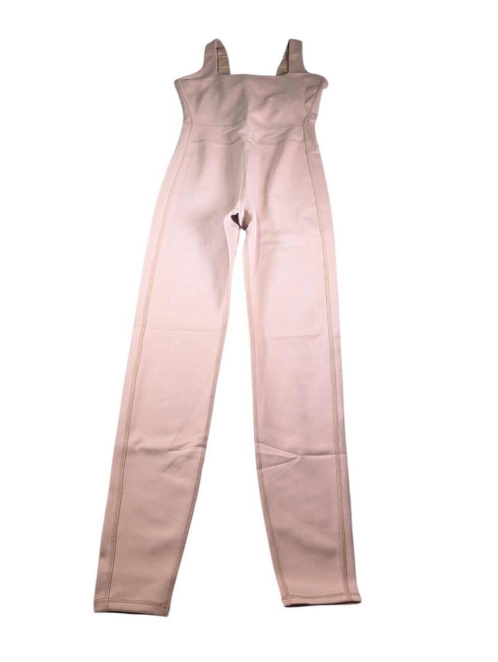 Girlfriend Collective Luxe Paneled Unitard in Tan Size Small